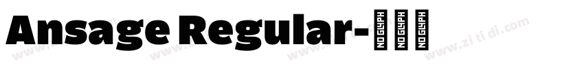 Ansage Regular字体转换